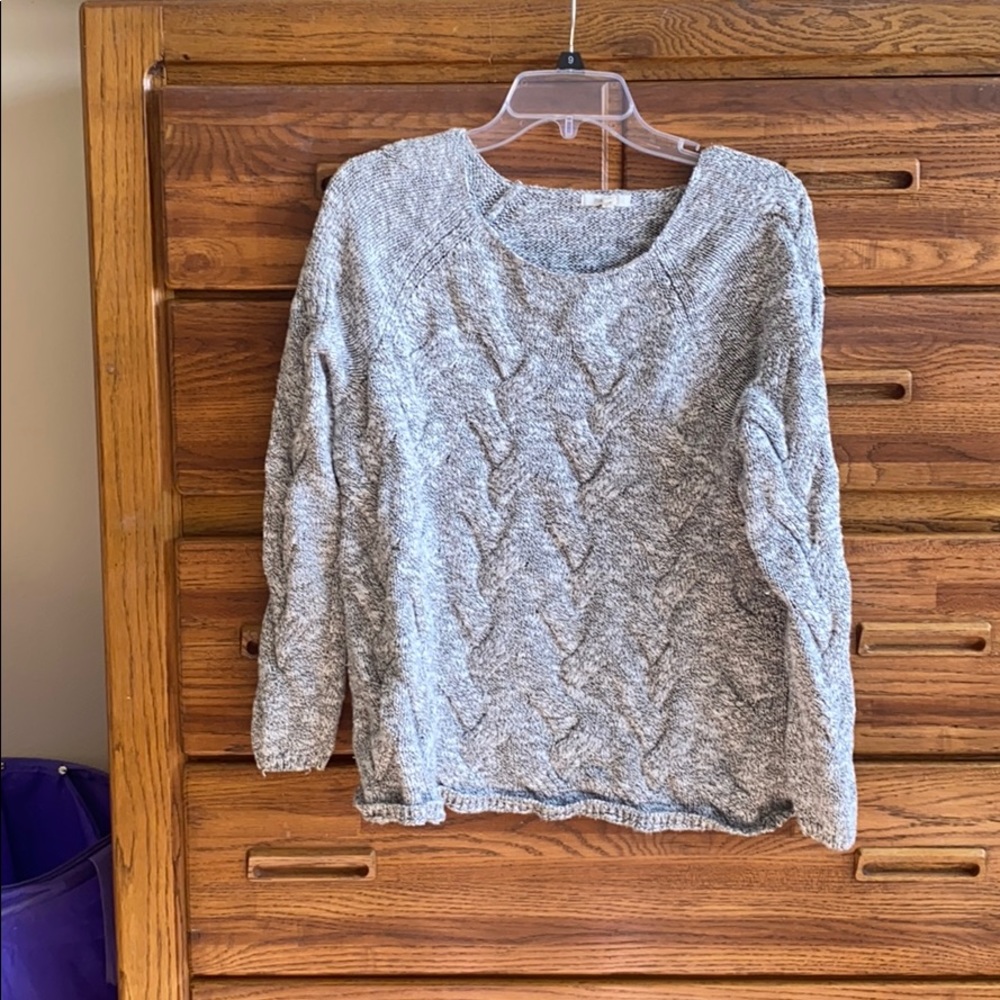 Patterned Gray Sweater
